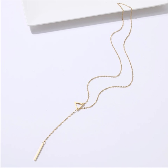 TRIANGLE ♡ Stainless Steel Necklace GIFT - Picture 6 of 8